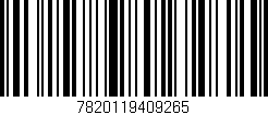 Código de barras (EAN, GTIN, SKU, ISBN): '7820119409265'