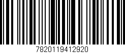 Código de barras (EAN, GTIN, SKU, ISBN): '7820119412920'
