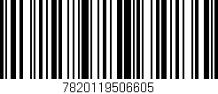 Código de barras (EAN, GTIN, SKU, ISBN): '7820119506605'