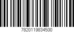 Código de barras (EAN, GTIN, SKU, ISBN): '7820119834500'