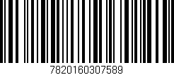Código de barras (EAN, GTIN, SKU, ISBN): '7820160307589'