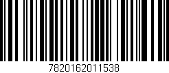 Código de barras (EAN, GTIN, SKU, ISBN): '7820162011538'