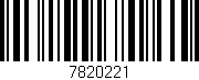 Código de barras (EAN, GTIN, SKU, ISBN): '7820221'