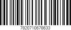 Código de barras (EAN, GTIN, SKU, ISBN): '7820710678633'