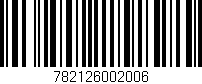 Código de barras (EAN, GTIN, SKU, ISBN): '782126002006'