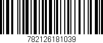 Código de barras (EAN, GTIN, SKU, ISBN): '782126181039'