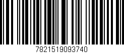 Código de barras (EAN, GTIN, SKU, ISBN): '7821519093740'