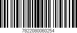 Código de barras (EAN, GTIN, SKU, ISBN): '7822080060254'