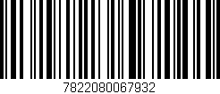 Código de barras (EAN, GTIN, SKU, ISBN): '7822080067932'