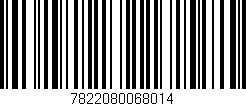 Código de barras (EAN, GTIN, SKU, ISBN): '7822080068014'
