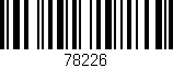 Código de barras (EAN, GTIN, SKU, ISBN): '78226'