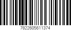 Código de barras (EAN, GTIN, SKU, ISBN): '7822605611374'