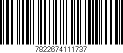 Código de barras (EAN, GTIN, SKU, ISBN): '7822674111737'