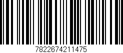 Código de barras (EAN, GTIN, SKU, ISBN): '7822674211475'