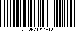 Código de barras (EAN, GTIN, SKU, ISBN): '7822674211512'