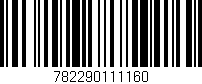 Código de barras (EAN, GTIN, SKU, ISBN): '782290111160'