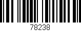 Código de barras (EAN, GTIN, SKU, ISBN): '78238'
