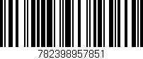 Código de barras (EAN, GTIN, SKU, ISBN): '782398957851'