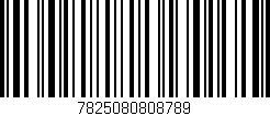 Código de barras (EAN, GTIN, SKU, ISBN): '7825080808789'