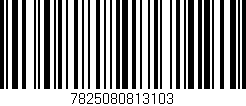 Código de barras (EAN, GTIN, SKU, ISBN): '7825080813103'