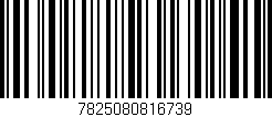 Código de barras (EAN, GTIN, SKU, ISBN): '7825080816739'