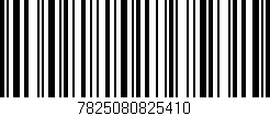 Código de barras (EAN, GTIN, SKU, ISBN): '7825080825410'