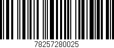 Código de barras (EAN, GTIN, SKU, ISBN): '78257280025'
