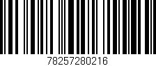 Código de barras (EAN, GTIN, SKU, ISBN): '78257280216'