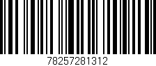 Código de barras (EAN, GTIN, SKU, ISBN): '78257281312'