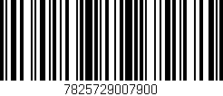 Código de barras (EAN, GTIN, SKU, ISBN): '7825729007900'