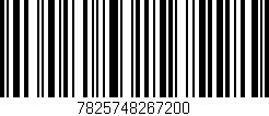 Código de barras (EAN, GTIN, SKU, ISBN): '7825748267200'