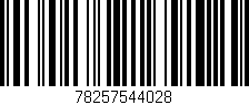 Código de barras (EAN, GTIN, SKU, ISBN): '78257544028'