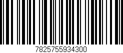 Código de barras (EAN, GTIN, SKU, ISBN): '7825755934300'