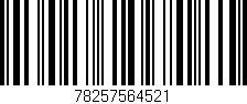 Código de barras (EAN, GTIN, SKU, ISBN): '78257564521'