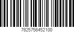 Código de barras (EAN, GTIN, SKU, ISBN): '7825756452100'