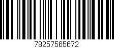 Código de barras (EAN, GTIN, SKU, ISBN): '78257565672'