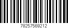Código de barras (EAN, GTIN, SKU, ISBN): '78257569212'