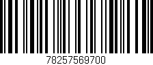 Código de barras (EAN, GTIN, SKU, ISBN): '78257569700'