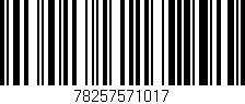 Código de barras (EAN, GTIN, SKU, ISBN): '78257571017'