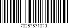 Código de barras (EAN, GTIN, SKU, ISBN): '78257571079'