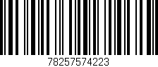 Código de barras (EAN, GTIN, SKU, ISBN): '78257574223'