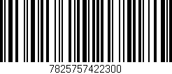 Código de barras (EAN, GTIN, SKU, ISBN): '7825757422300'