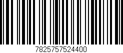 Código de barras (EAN, GTIN, SKU, ISBN): '7825757524400'