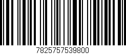 Código de barras (EAN, GTIN, SKU, ISBN): '7825757539800'