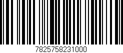 Código de barras (EAN, GTIN, SKU, ISBN): '7825758231000'