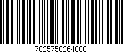 Código de barras (EAN, GTIN, SKU, ISBN): '7825758264800'