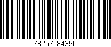 Código de barras (EAN, GTIN, SKU, ISBN): '78257584390'