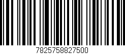 Código de barras (EAN, GTIN, SKU, ISBN): '7825758827500'