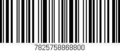 Código de barras (EAN, GTIN, SKU, ISBN): '7825758868800'
