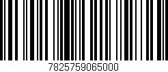 Código de barras (EAN, GTIN, SKU, ISBN): '7825759065000'